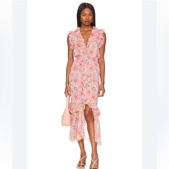 MISA Los Angeles Kidada Maxi Dress in Blushing Floral Revolve Size XL NWOT - Picture 15 of 15